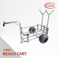 Y30007 Aluminum Beach cart wagon fishing trolley with balloon wheel