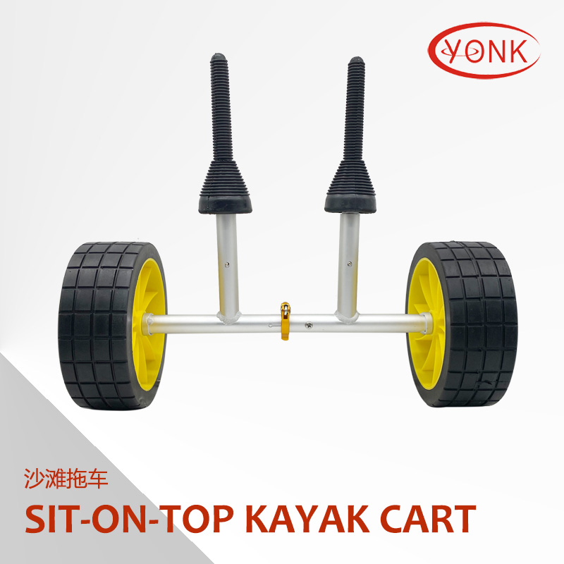 Y02010R Aluminum Sit-On-Top Kayak Cart Dolley Canoe trolley Wheels