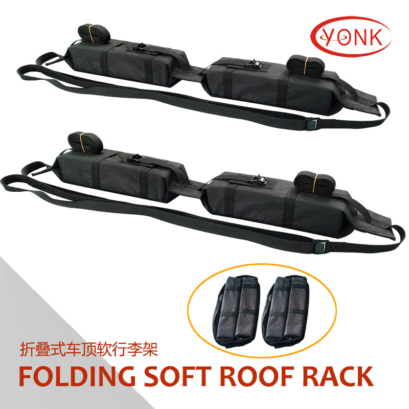Y04005 Folding Soft Roof Rack for SUP Paddle Board Surfboard Ski Holder Luggage Easy Rack